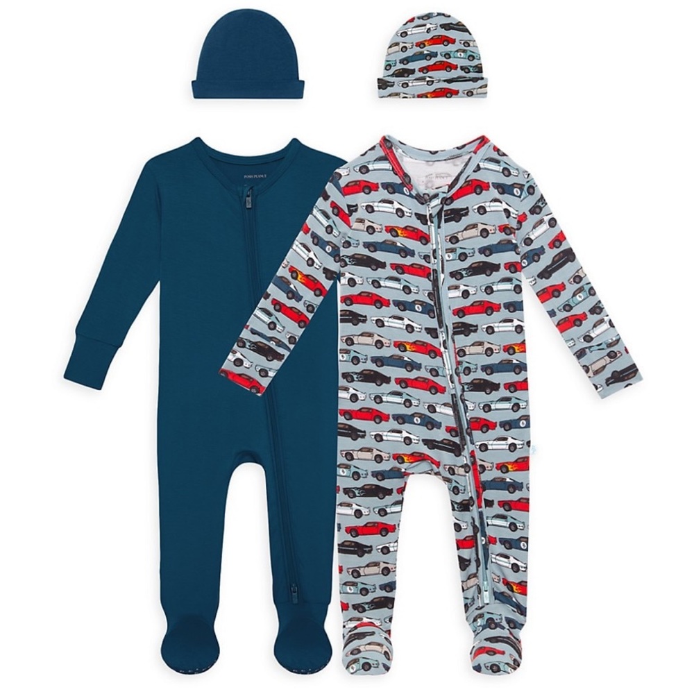 Posh Peanut footie zipper pajamas